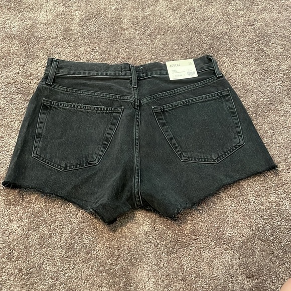 Black faded jean shorts - Picture 2 of 3
